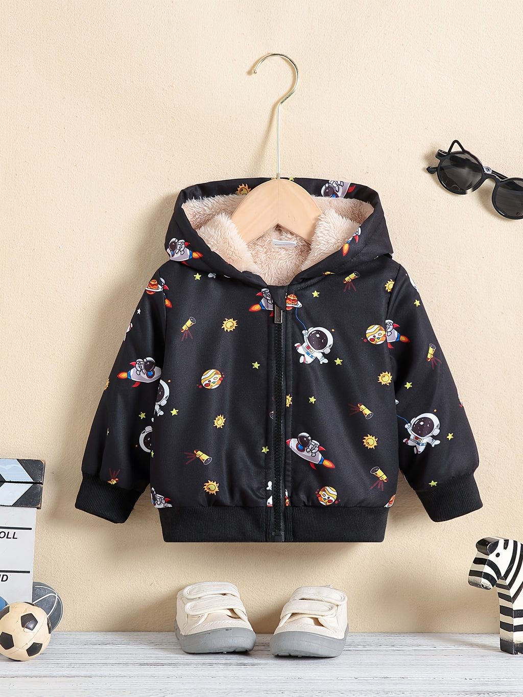 Veste à capuche doublée en polaire
