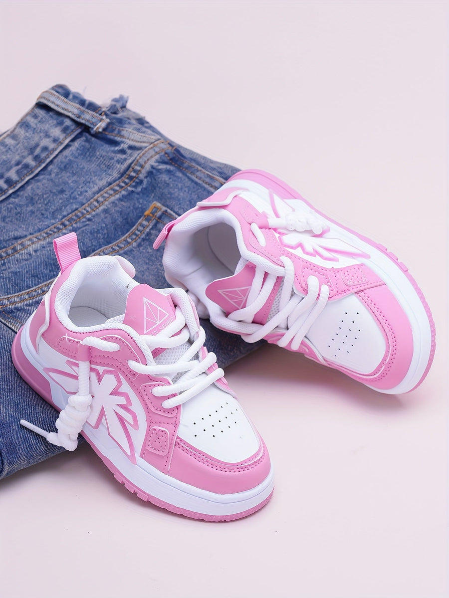 Chaussures de sport décontractées rose pour bébés filles — Monptitlou