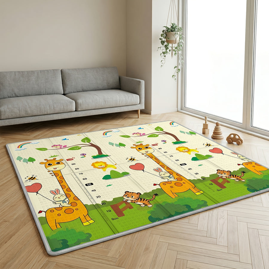 Tapis d'éveil bébé extra large 200X180Cm, conception réversible — Monptitlou