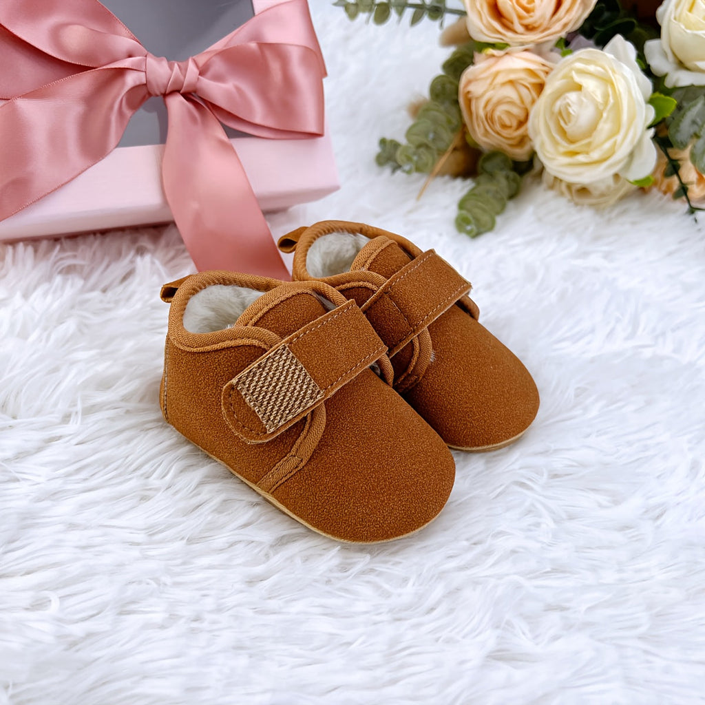Chaussures chaudes d'hiver pour bébé doublées en polaire — Monptitlou