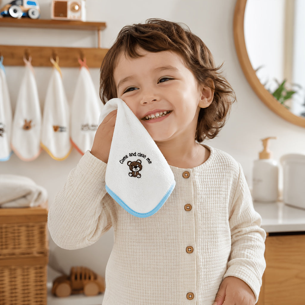 Serviettes Douces pour Bébé - Lot de 5 Serviettes et Mouchoirs Ultra — Monptitlou