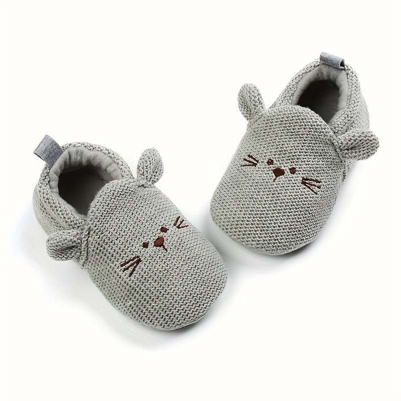 Chaussures premières marches pour bébé garçon et fille, motif dessin animé, semelle souple légère antidérapante, respira