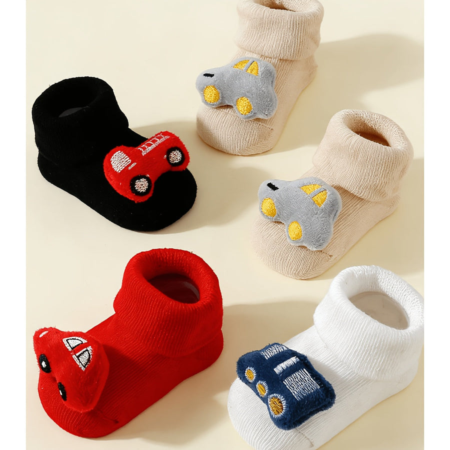 Paires de chaussettes bébé adorables 3D en couleurs polyvalentes noir — Monptitlou