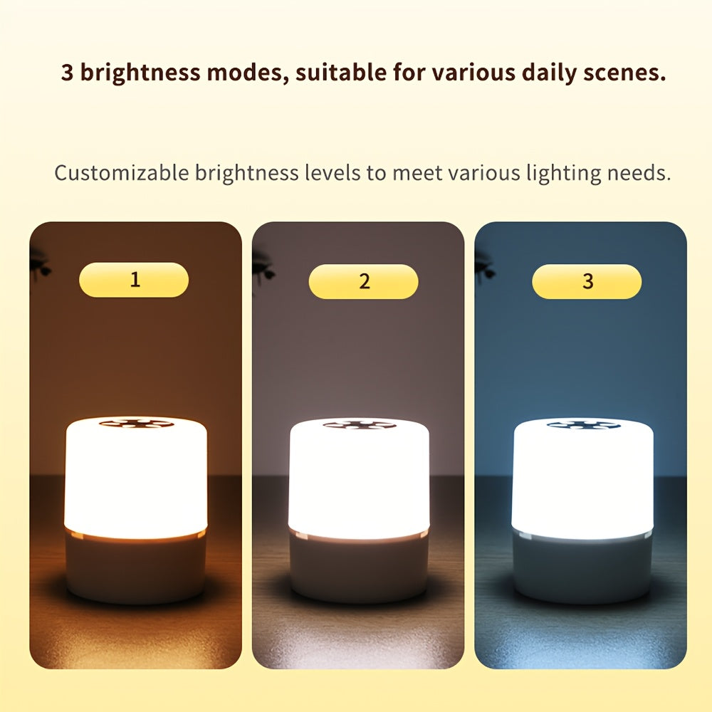 Lampe de chevet à capteur tactile, 3 couleurs, gradable — Monptitlou