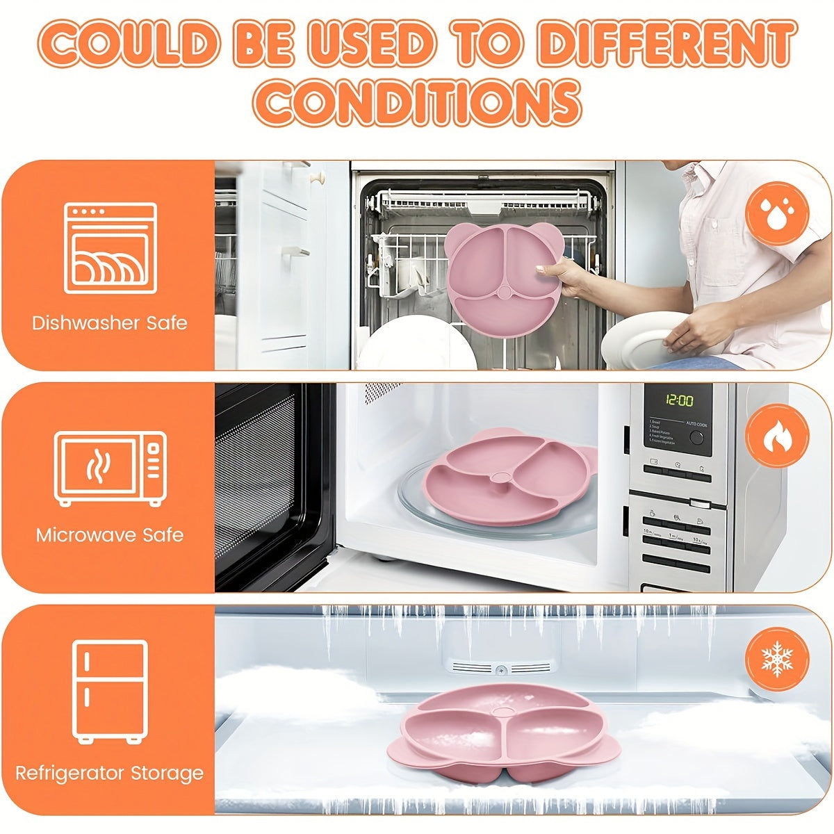 Ensemble d'alimentation pour bébé en silicone, 10 pièces — Monptitlou Image