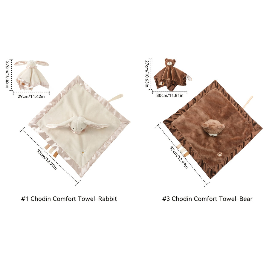 Adorable jouet apaisant pour bébé ours brun — Monptitlou