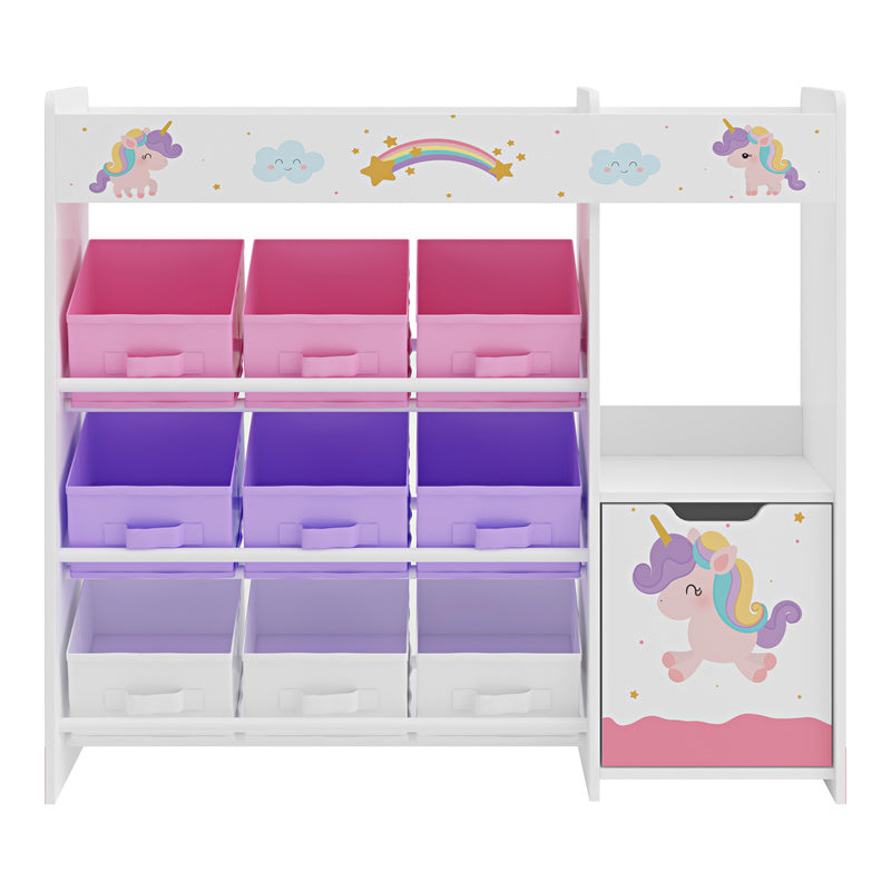 Étagère pour enfants 'Søndreland avec une seule porte d'armoire et 9 — Monptitlou