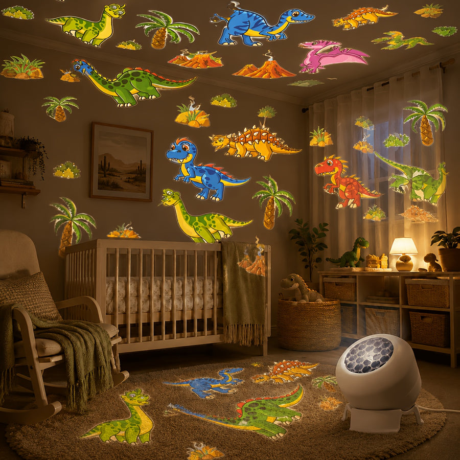 Lampe de projection dynamique sur le thème des dinosaures — Monptitlou