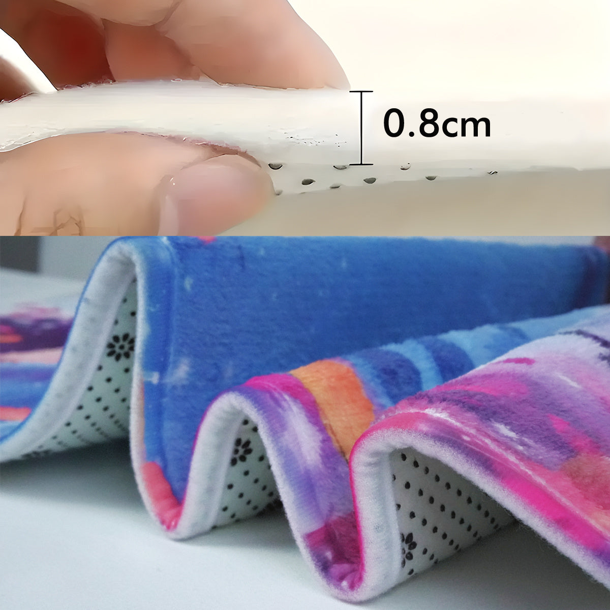 1 Tapis de jeu rond en mousse à mémoire de forme sur le thème du zoo et — Monptitlou Image