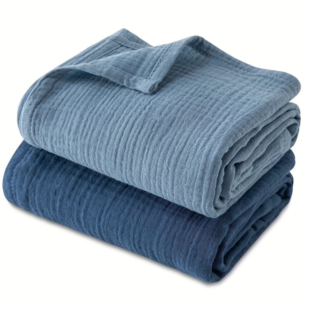 Couvertures en mousseline, lot de 2 couvertures de naissance pour — Monptitlou