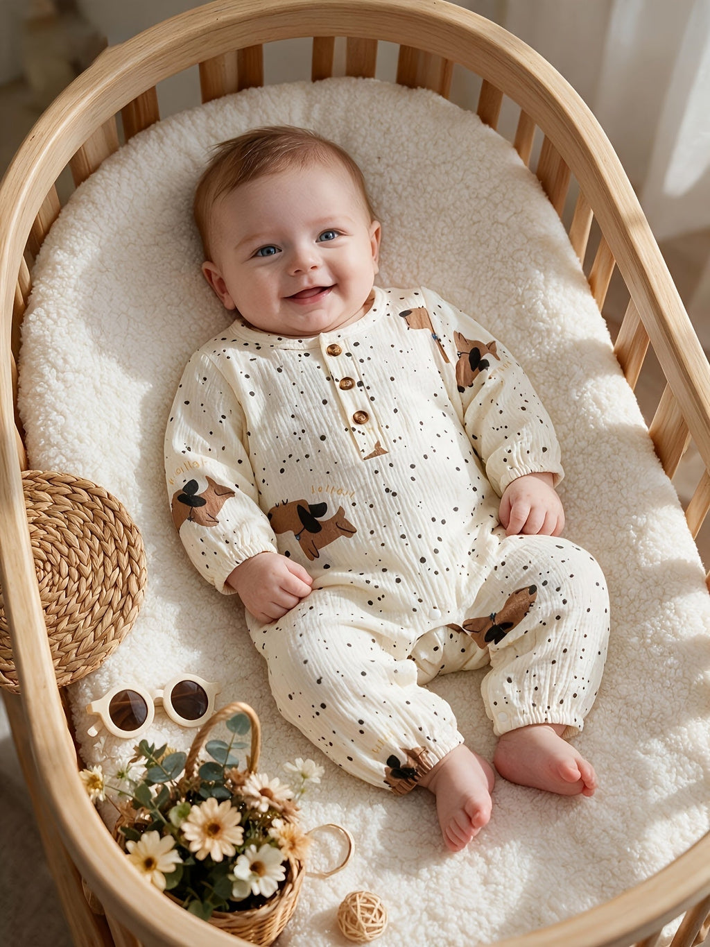 Grenouillère à manches longues pour bébé et enfant — Monptitlou