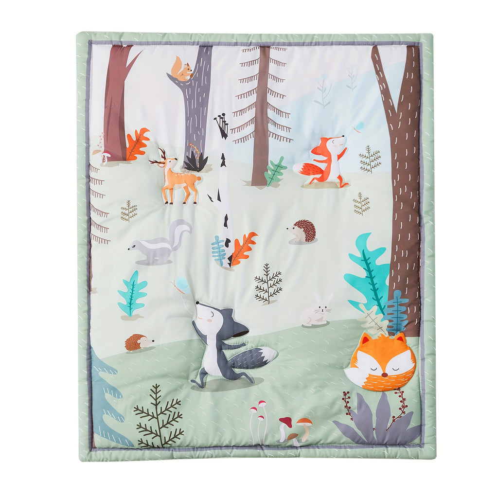 Couette 1 pièce avec imprimé animaux des bois — Monptitlou