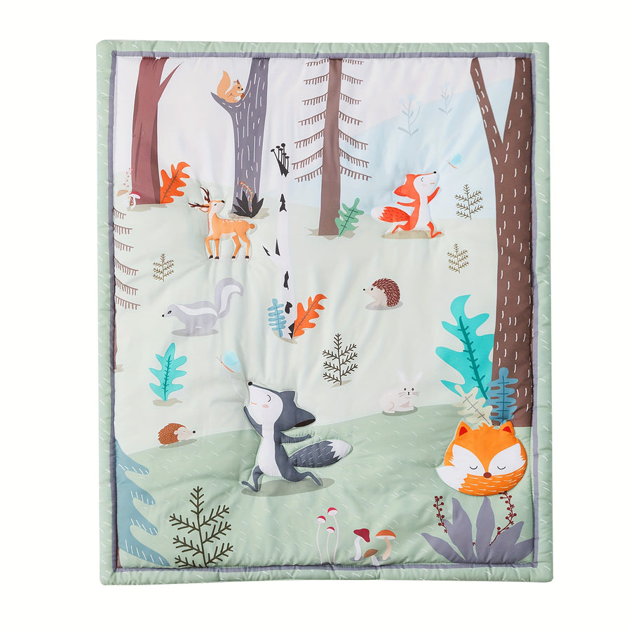 Couette 1 pièce avec imprimé animaux des bois — Monptitlou