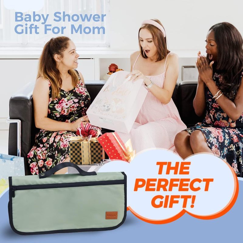 Station à langer de voyage deluxe avec coussin imperméable — Monptitlou