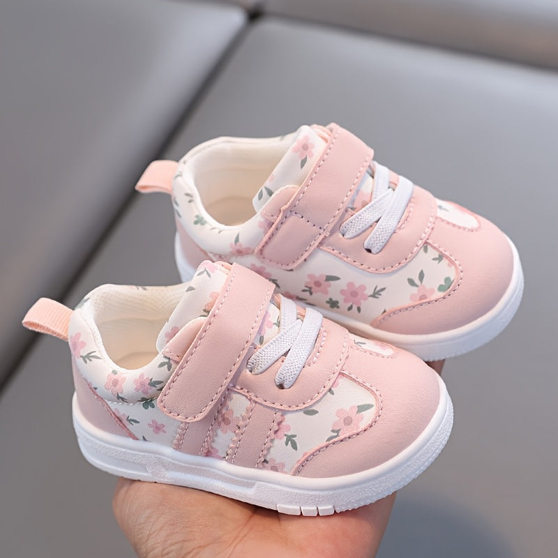 Chaussures bébé garçons et filles 1-2-3-4 ans motif floral mignon — Monptitlou