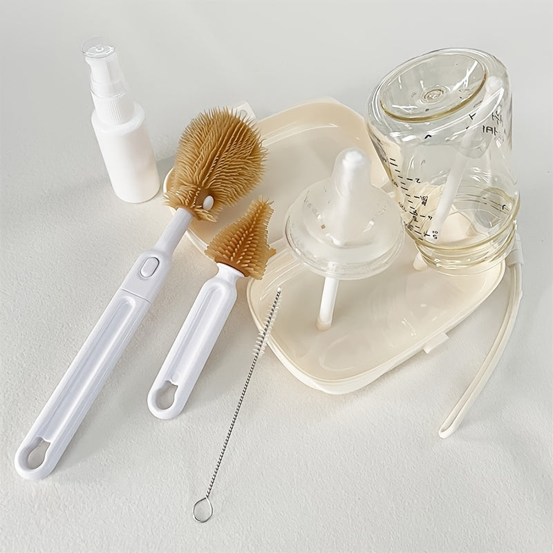 Ensemble de nettoyage de biberons portable 6 pièces, brosse à biberon — Monptitlou