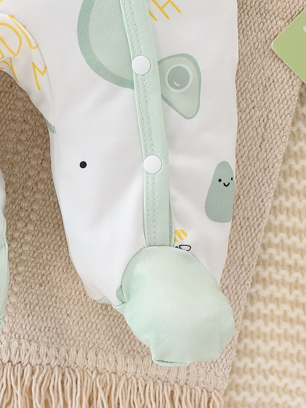 Ensemble body pieds et bonnet motif avocat pour enfants — Monptitlou