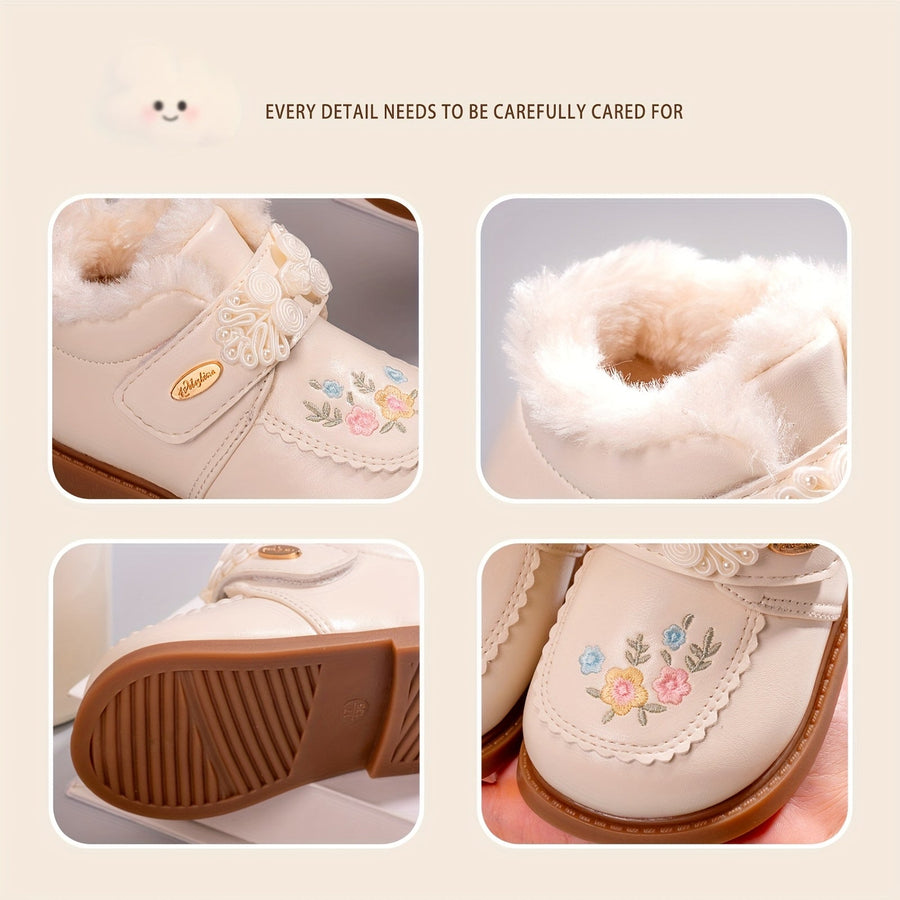 Nouvelles chaussures de princesse mi-mollet pour filles, hiver 2025 — Monptitlou