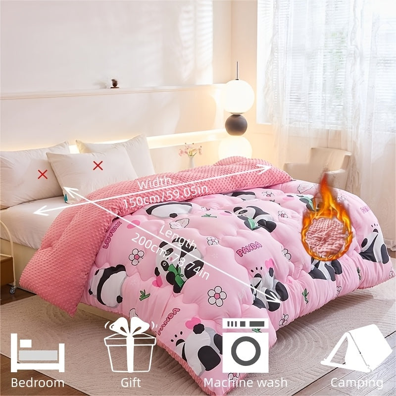 Ensemble de couette 3 pièces Panda Bébé Floral — Monptitlou