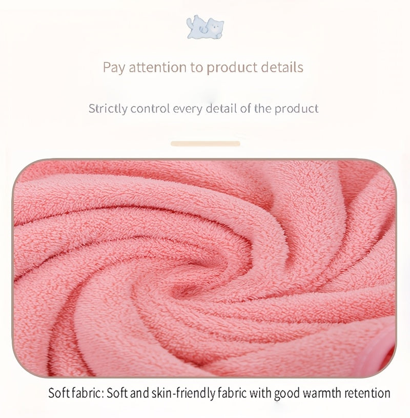 Peignoirs de bain en polaire corail pour nouveau-né, doux, absorbants — Monptitlou