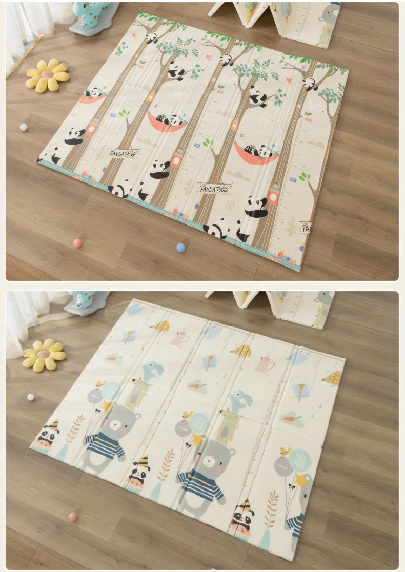 Matelas de Jeu pour Bébé Épais et Pliable en Mousse Non Toxique Inodore — Monptitlou