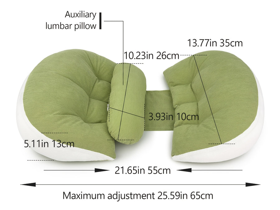 Oreiller de couchage pour la grossesse, oreiller de voyage réglable — Monptitlou