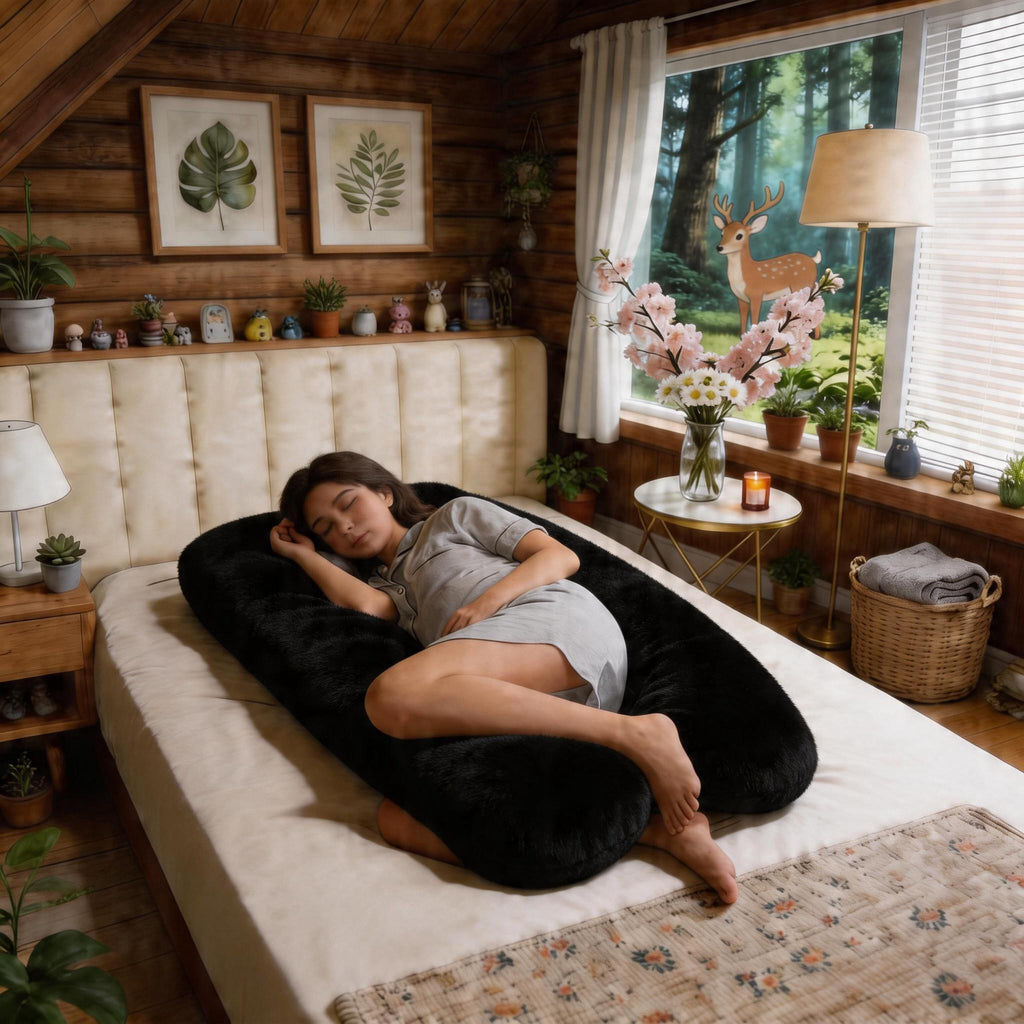 Taie d'oreiller amovible + Coussin d'oreiller. Oreiller de grossesse — Monptitlou