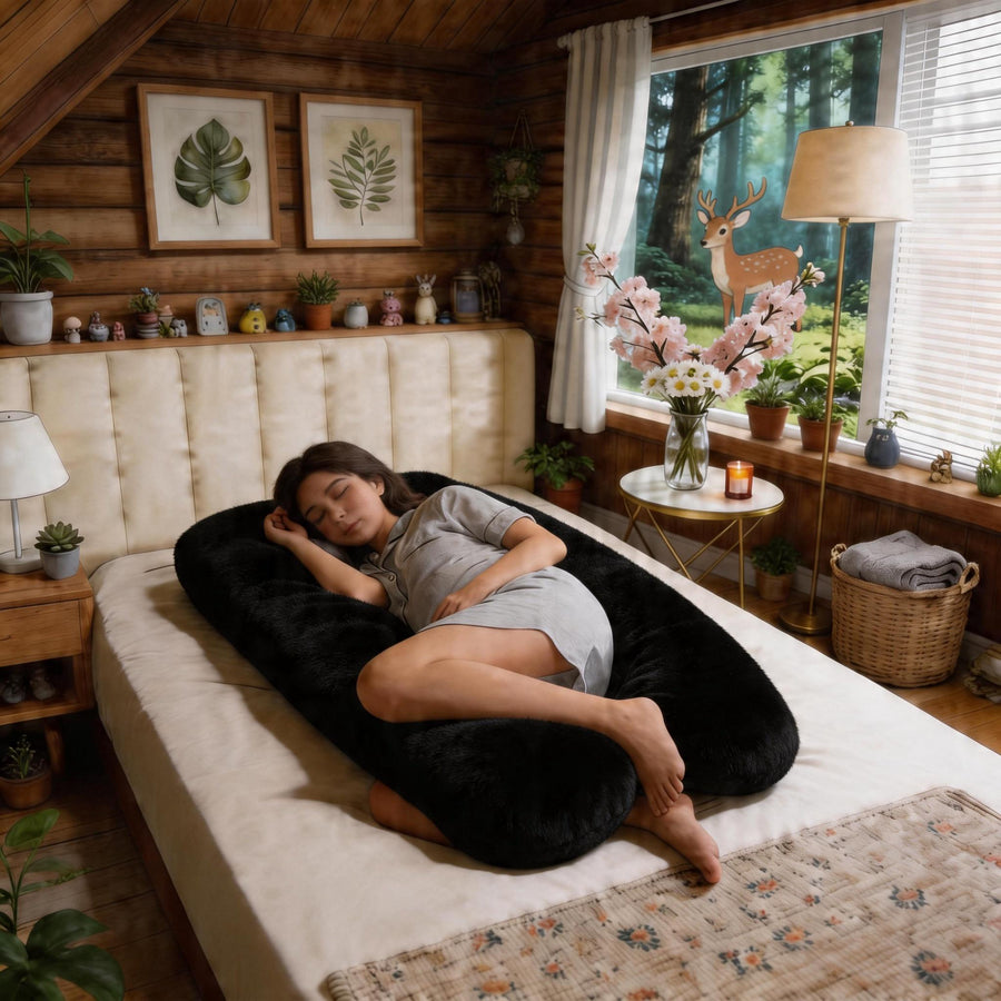 Taie d'oreiller amovible + Coussin d'oreiller. Oreiller de grossesse — Monptitlou