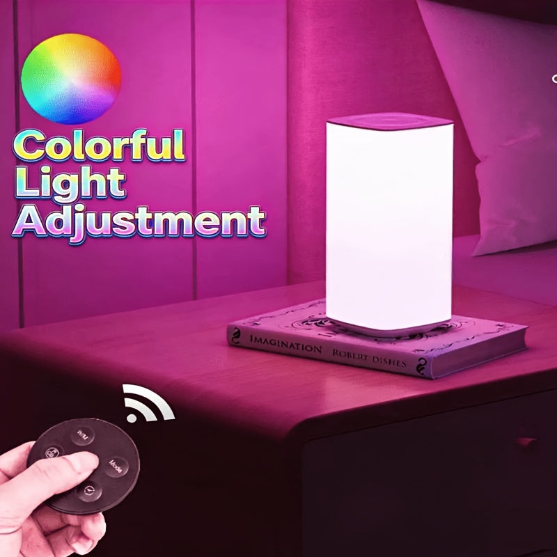 Lampe de nuit carrée avec dégradé RGB — Monptitlou