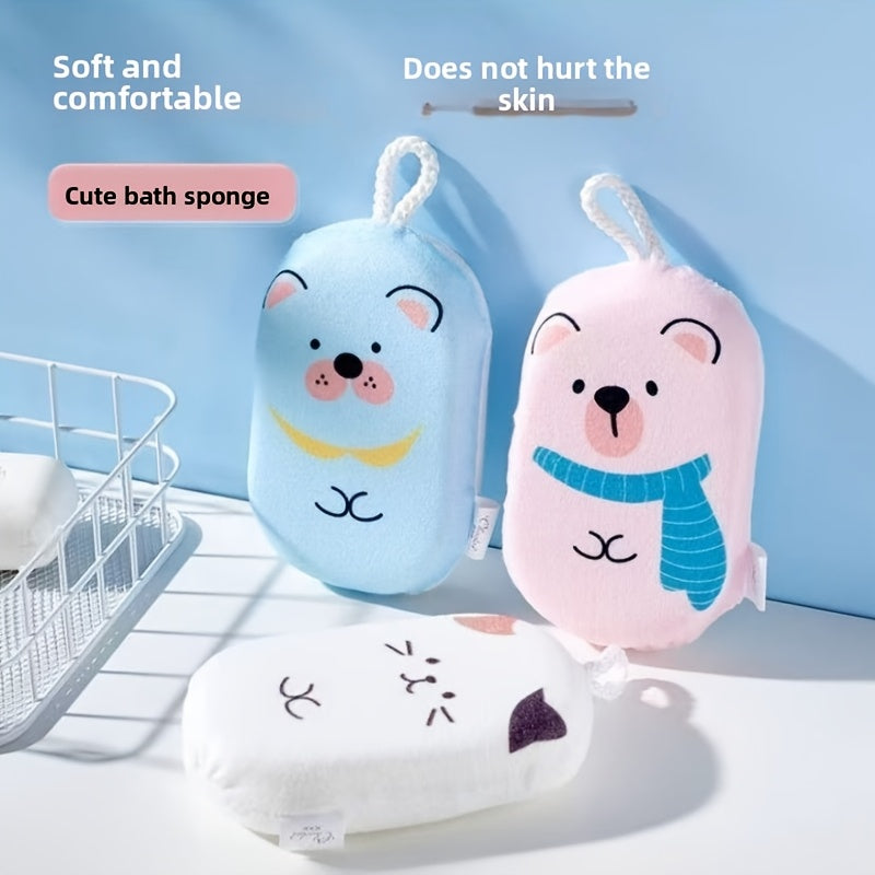 Gant de bain en mousse moussante doux pour nouveau-né, motif cartoon — Monptitlou
