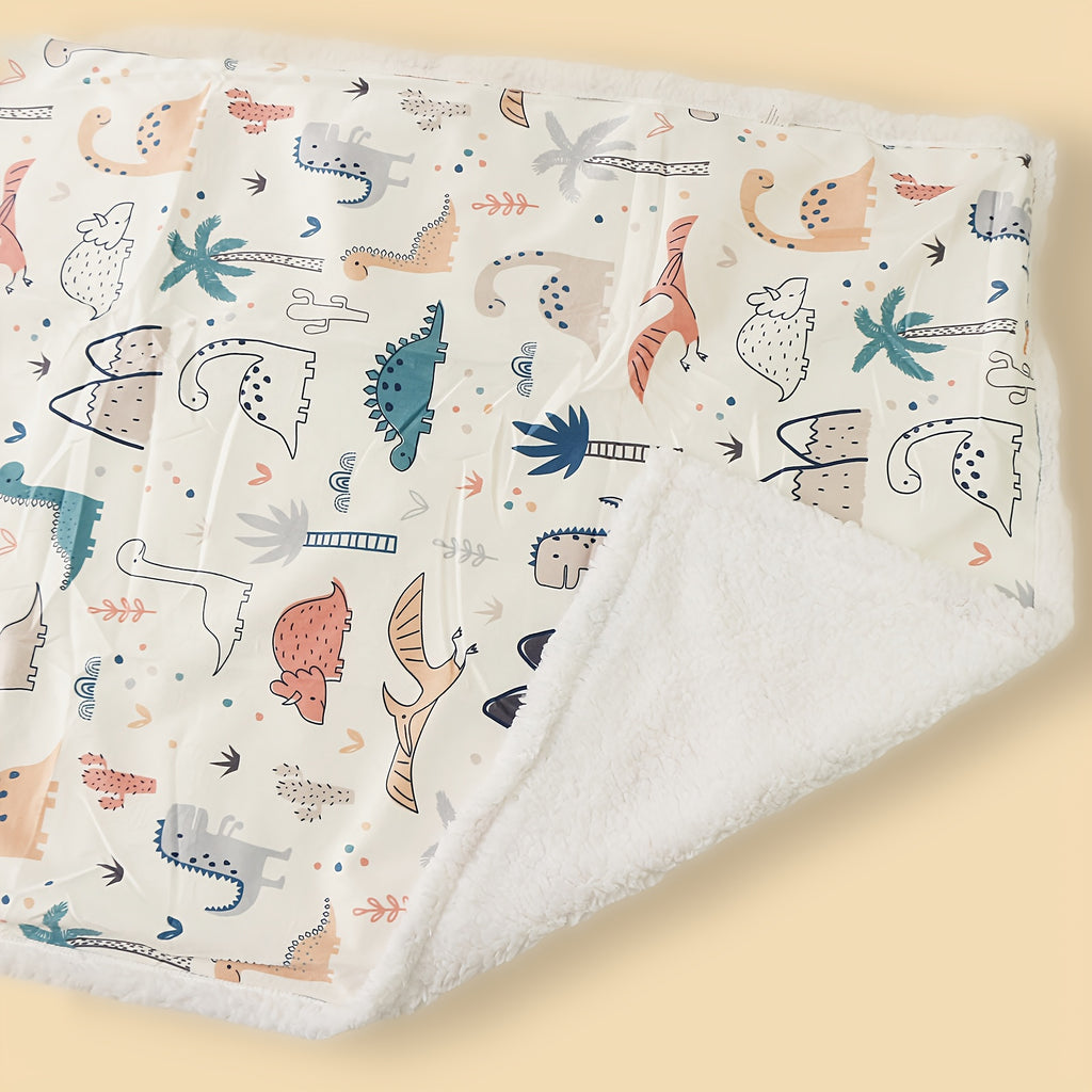 Couverture pour bébé double épaisseur imprimée motif géométrique — Monptitlou