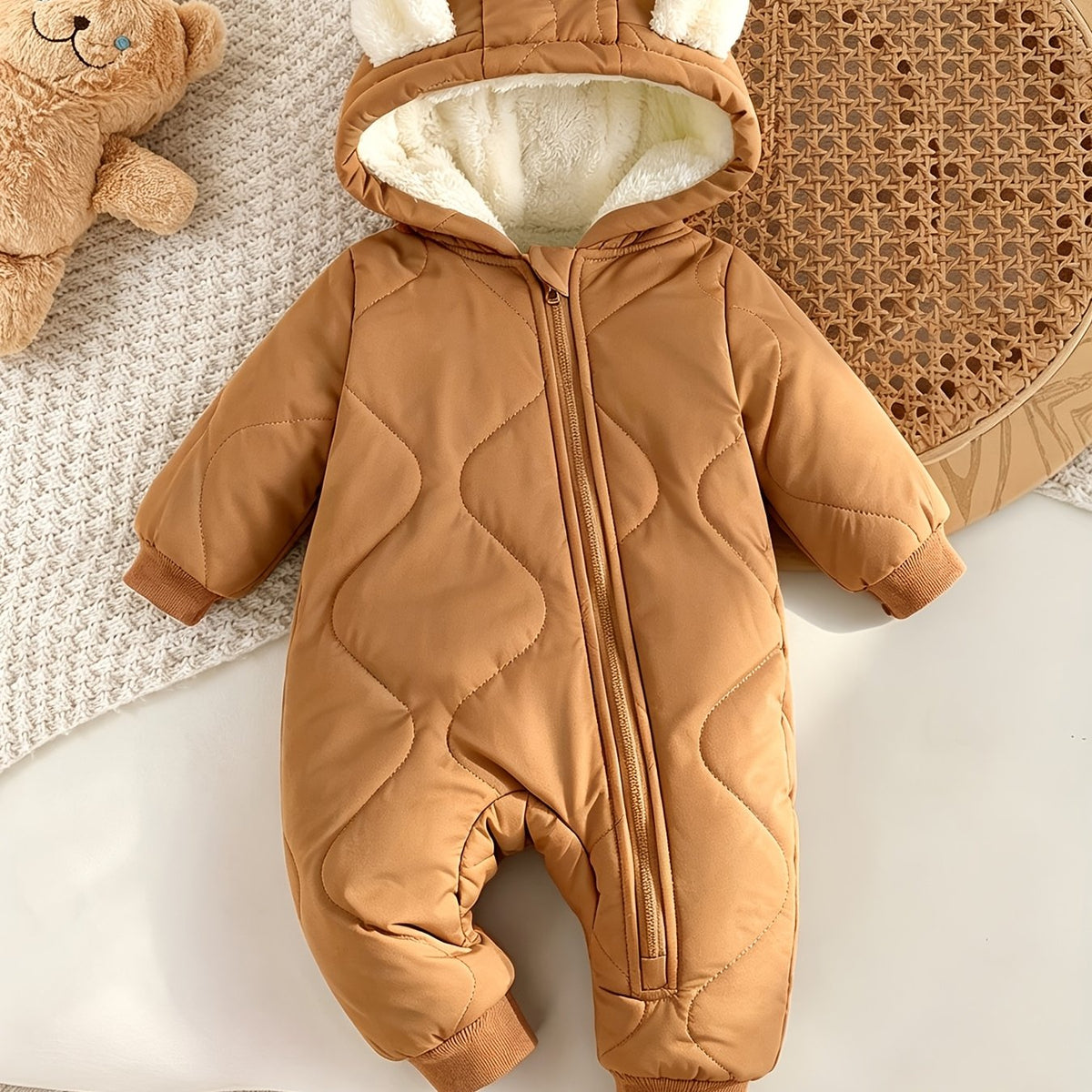 Body épais pour bébé 0 à 1 an, doublure polaire — Monptitlou Image
