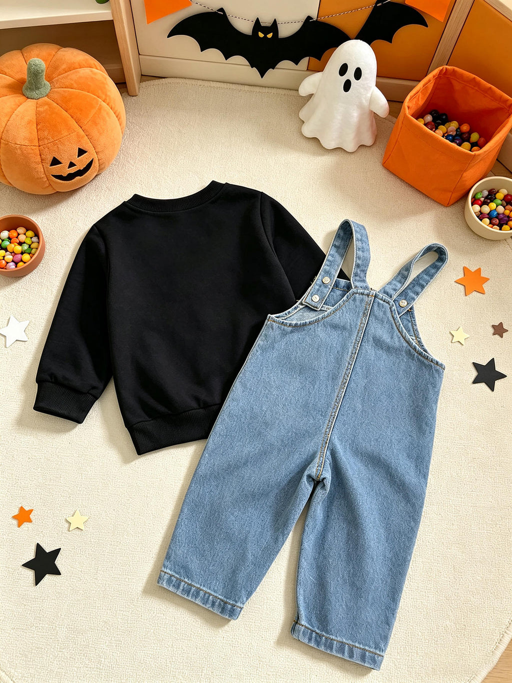 Ensemble 2 pièces Halloween pour bébé garçon, automne-hiver — Monptitlou