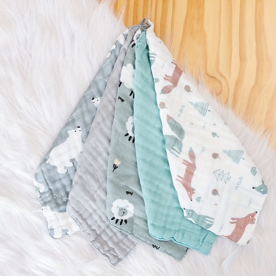 Serviettes Visage Bébé en Mousseline de Bambou Doux — Monptitlou