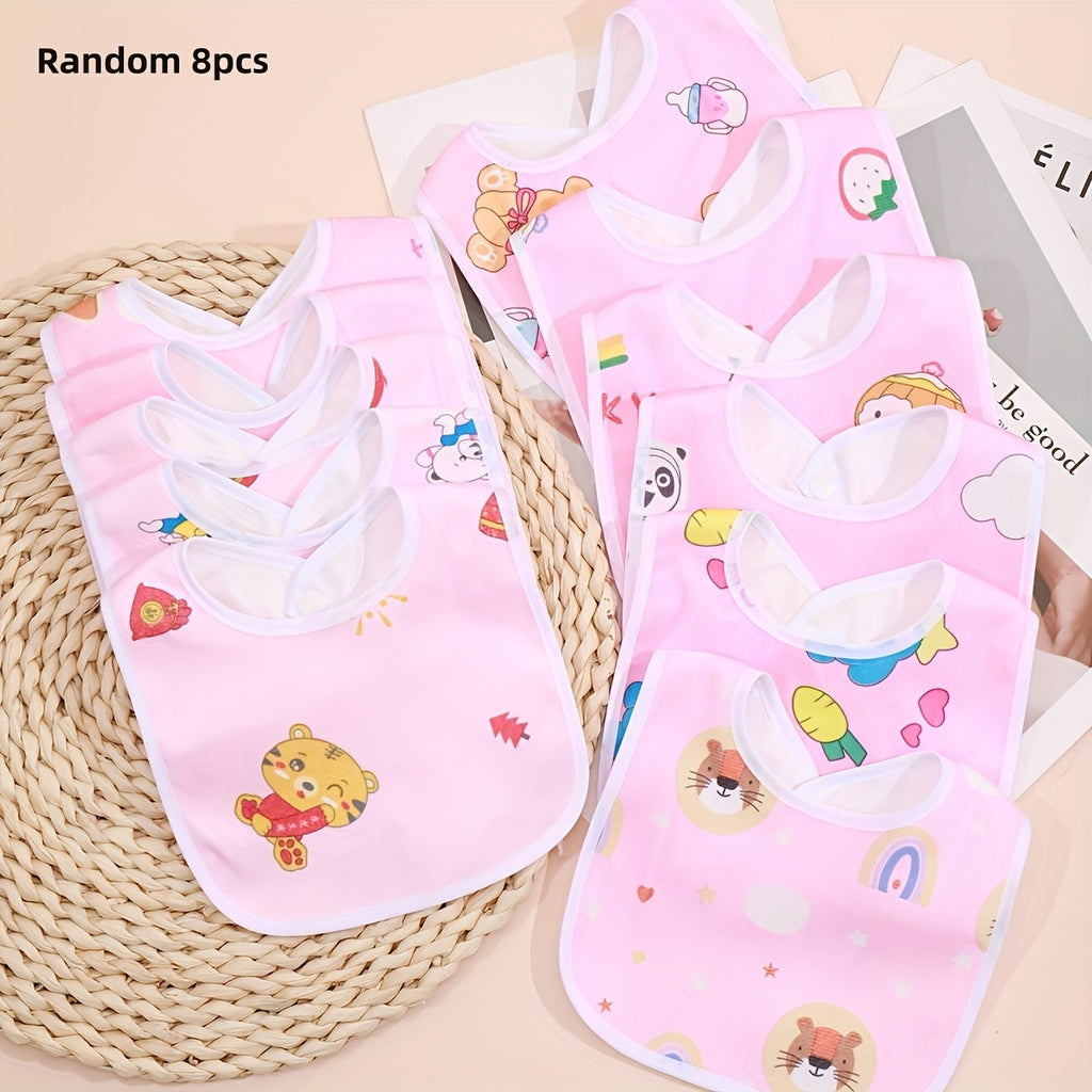 Bavoir pour Bébé Nouveau-né - Motif Aléatoire Rose Bleu Jaune — Monptitlou