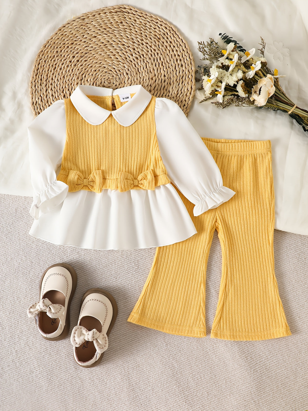 Ensemble contrasté réversible printemps/automne pour filles — Monptitlou Image