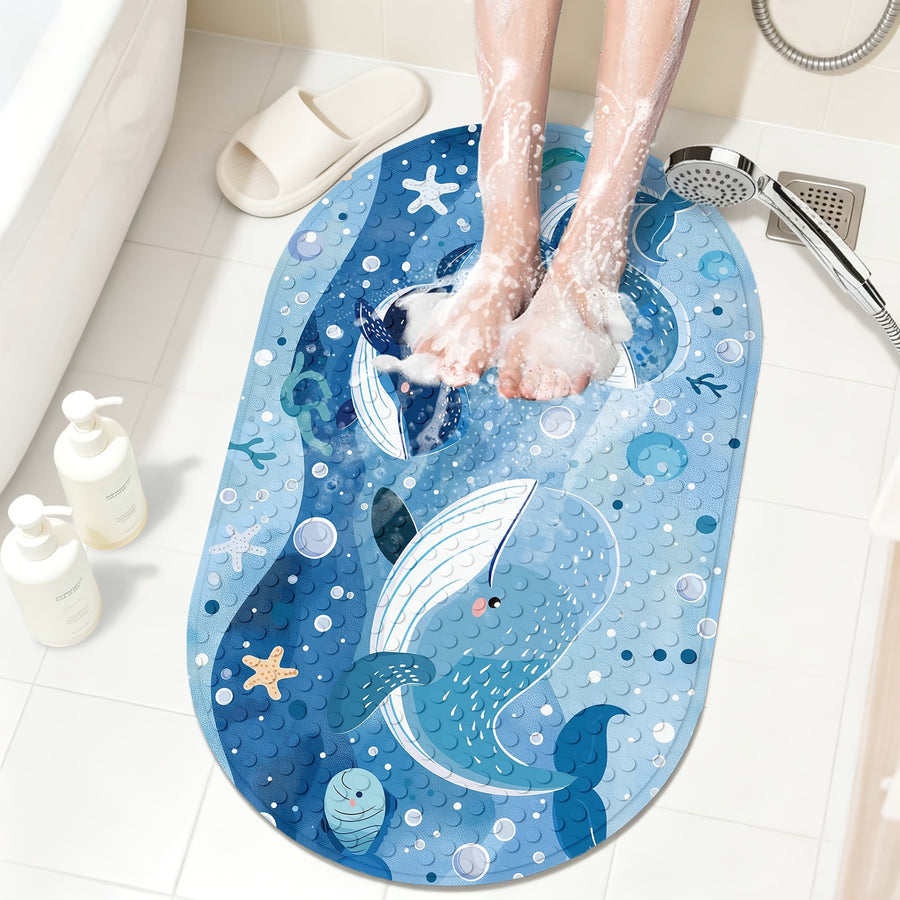 [Tapis antidérapant massage] Tapis de bain ovale antidérapant — Monptitlou