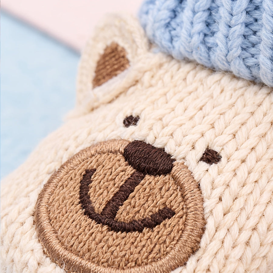 1 Paire de Chaussons Tricotés Mignons à Motifs Animaux pour — Monptitlou