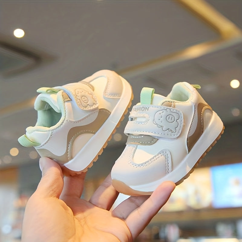 Chaussures premières marches garçons filles 0-1 an fermeture à scratch — Monptitlou