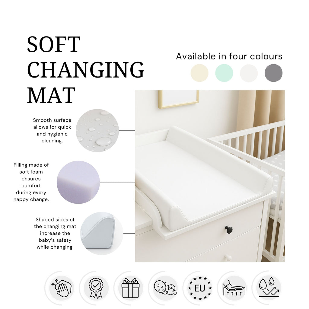 AMIKU, Matelas à langer doux pour bébés, Coussin à langer pour bébé — Monptitlou