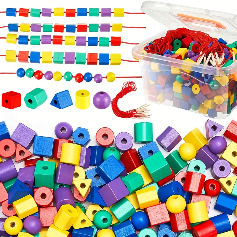 Jouets d'enfilage de perles pour éducation — Monptitlou