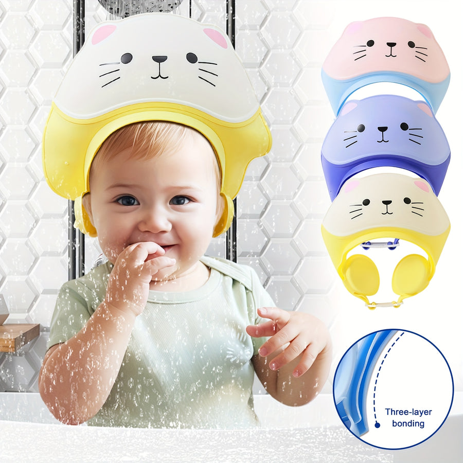 Bonnet de Bain Bébé Thème Chat Mignon 1PC — Monptitlou