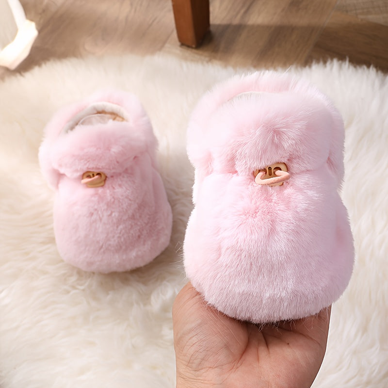 Chaussures de premiers pas pour filles, chaussures de bébé à main — Monptitlou