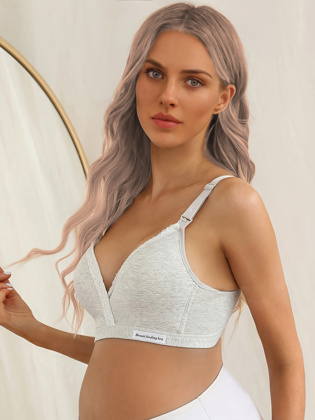 Soutien-gorge d'allaitement sans armature pour femme enceinte — Monptitlou