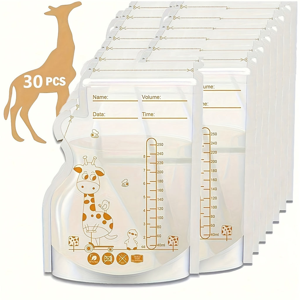30 sacs de stockage de lait maternel de 237 ml (8 oz) — Monptitlou