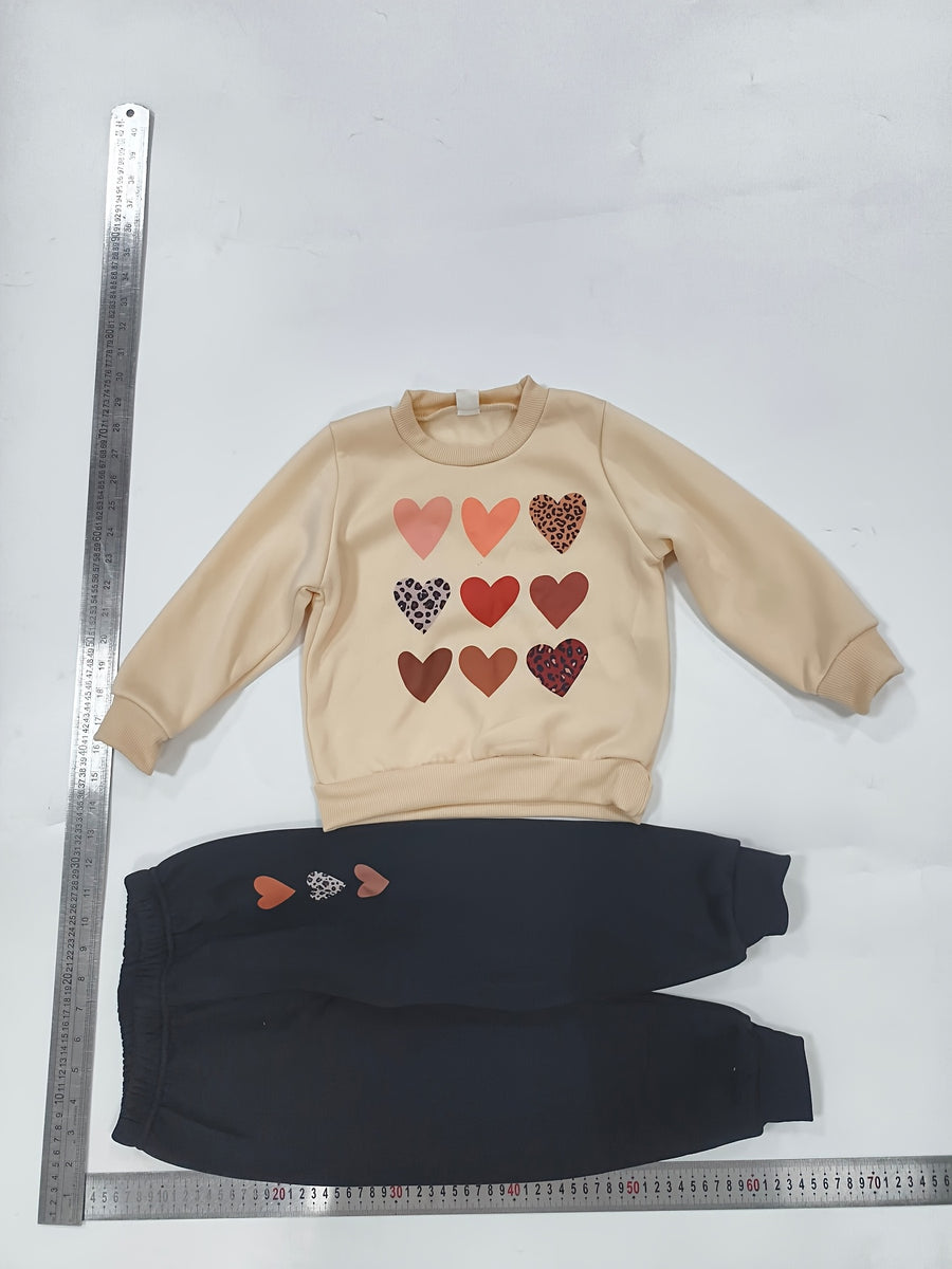 Ensemble 2 pièces. Sweatshirt à col ras du cou et pantalon long pour — Monptitlou