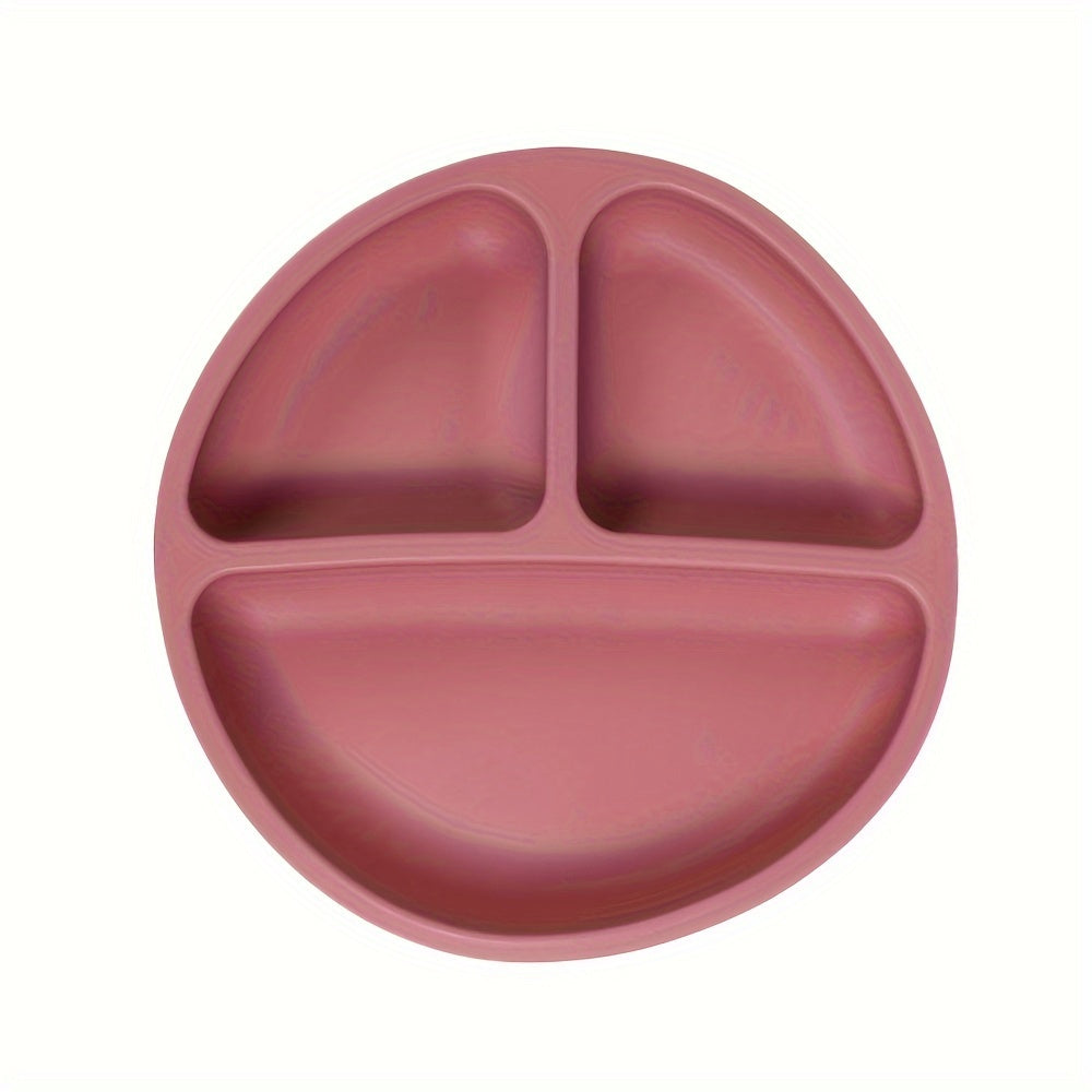 Assiettes à ventouse pour bébés, en silicone avec couvercle — Monptitlou