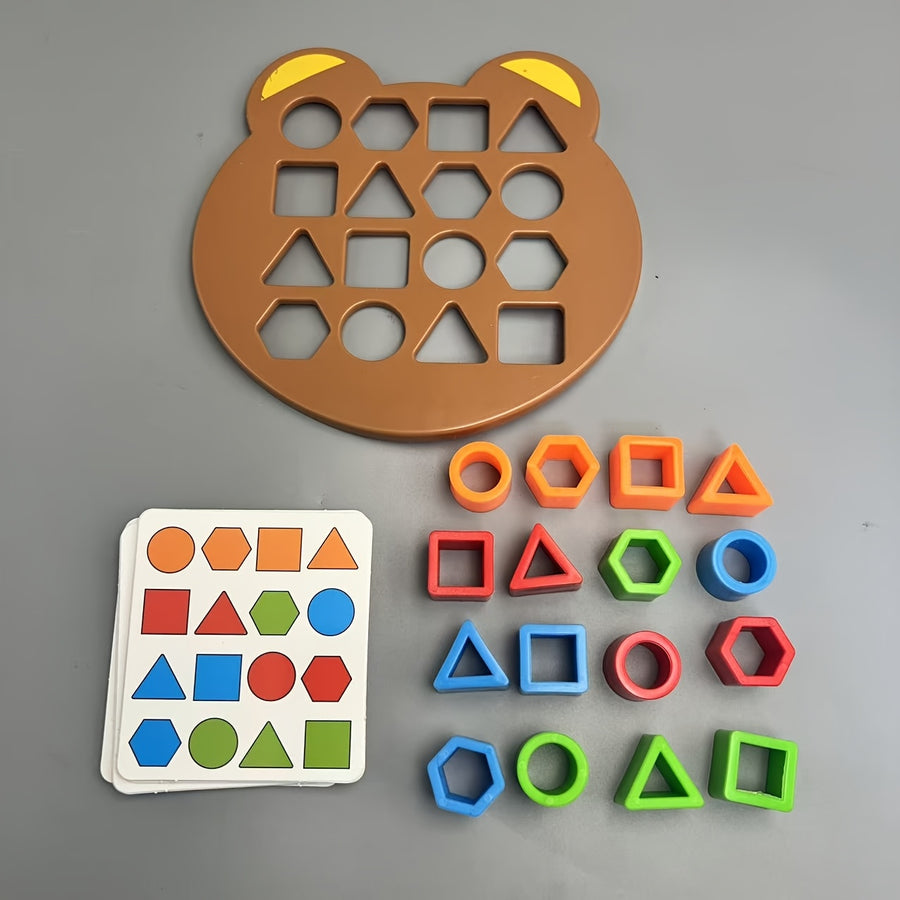 Jeu de construction ours, incluant 1 plateau ours — Monptitlou