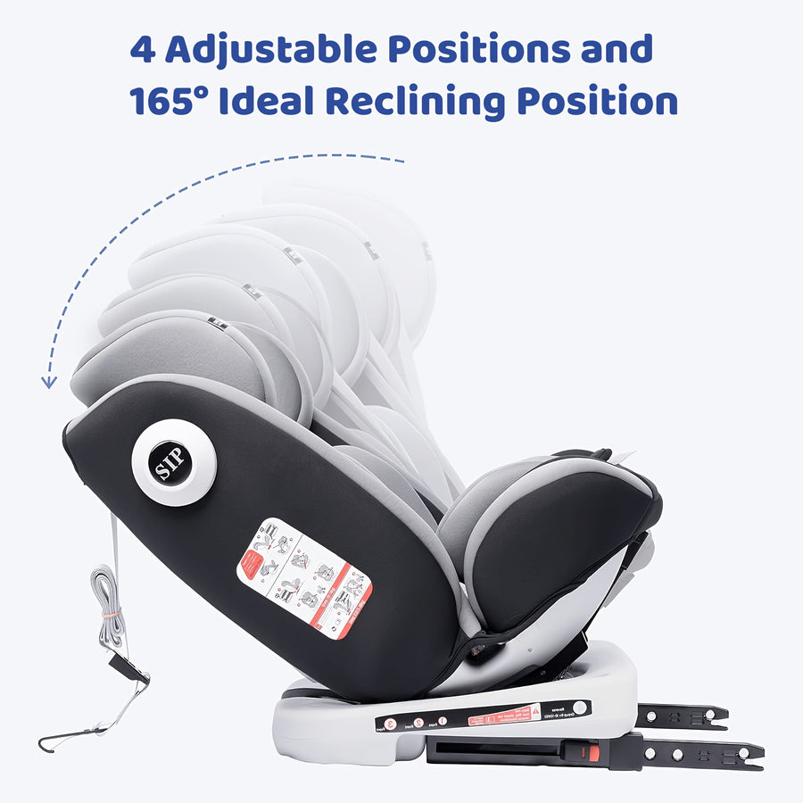 Siège auto bébé ISOFIX, siège enfant rotatif à 360° (9-36 kg / 0-12 — Monptitlou