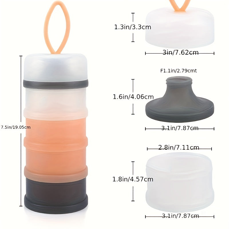 Boîte à Lait en Poudre 4 Couches, Distributeur de Formule Portable — Monptitlou